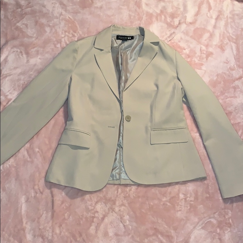 Beige Forever 21 Blazer